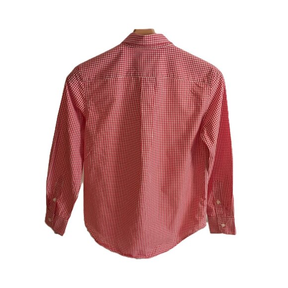Ralph Lauren Boys Red White Gingham Button Up Shirt Size M 8–10 - Picture 3 of 15